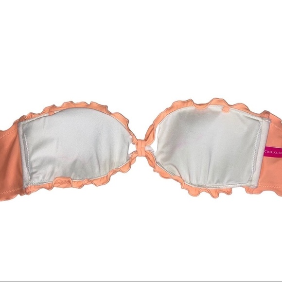 Victoria’s Secret Ruffled Bandeau Bikini Top M - Picture 2 of 2